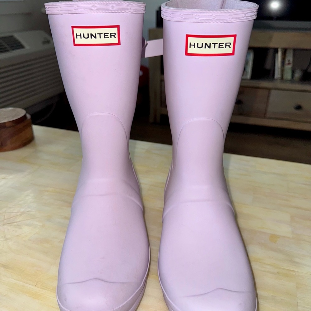 Hunter Mauve Waterproof Boots